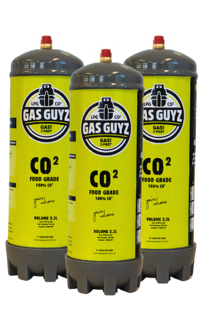 Triple Pack 2.2L CO2 replacement Cylinders ZIP, Billi & Puretec SPARQ compatible inc. Free Recycling